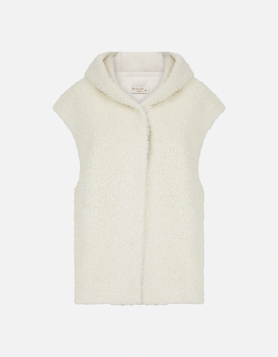 WILLOUGHBY FAUX FUR GILET-CREAM