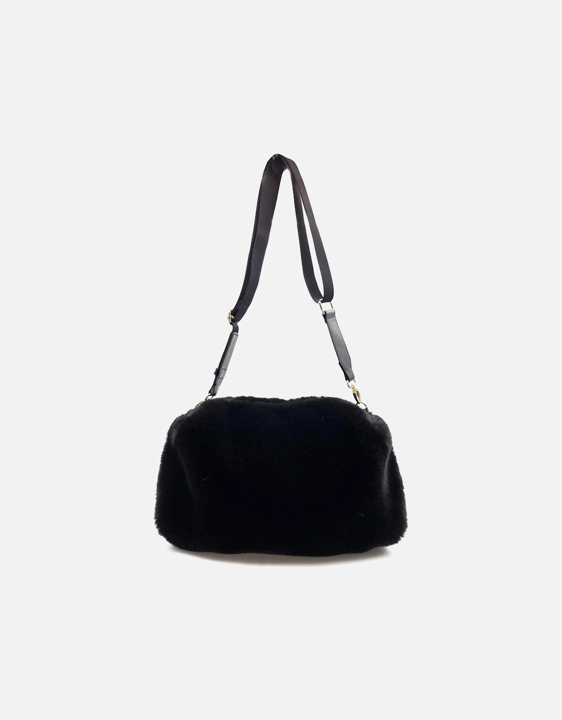 JACKSON FAUX FUR SHOULDER BAG-BLACK, 4 of 3