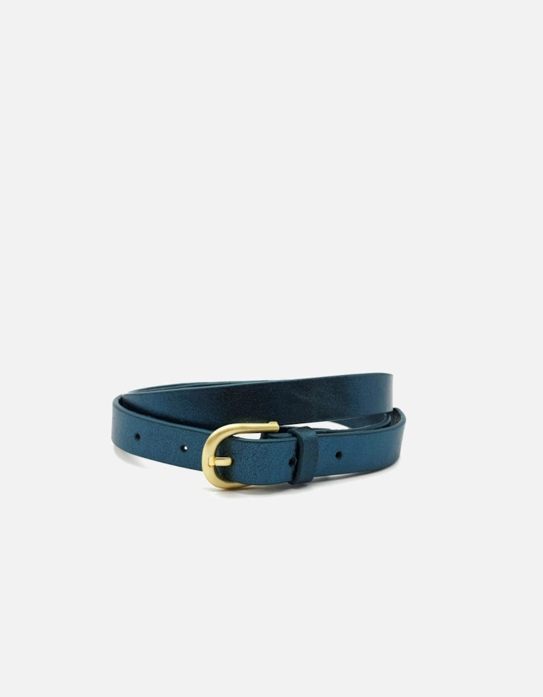 Melena Metallic Belt - Teal