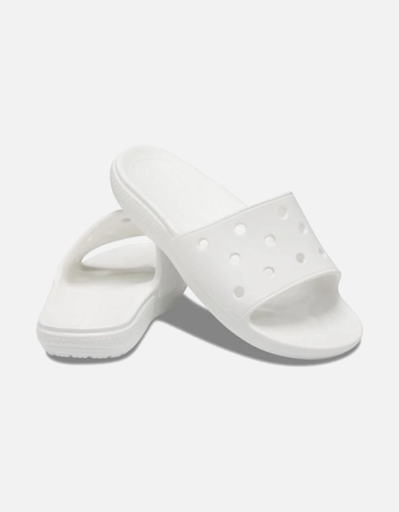 Unisex Classic Croc Slide White