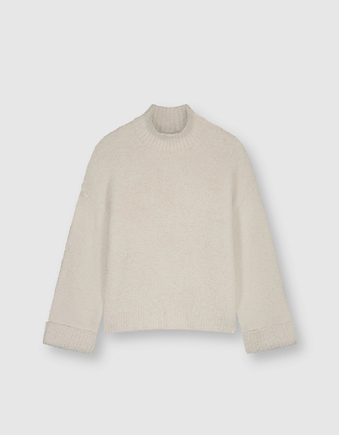 Karen Women's Mock Neck Sweater Blanc