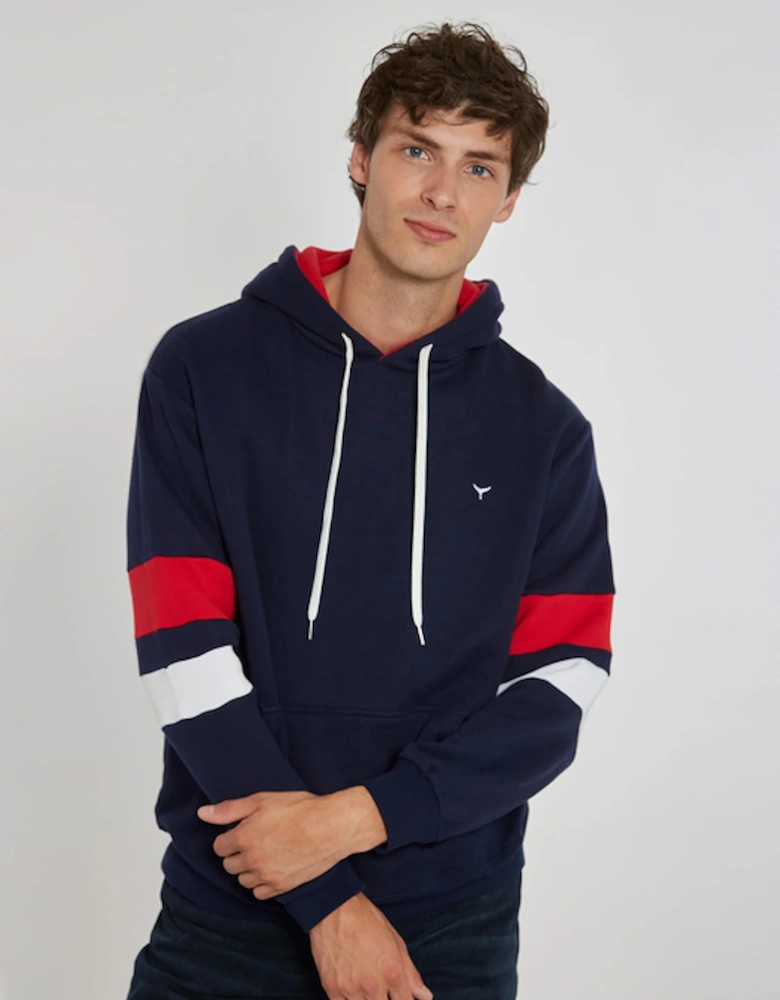 Helmsley Unisex Hoodie Navy/Red/White