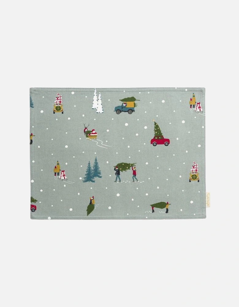 Home For Christmas Fabric Placemat