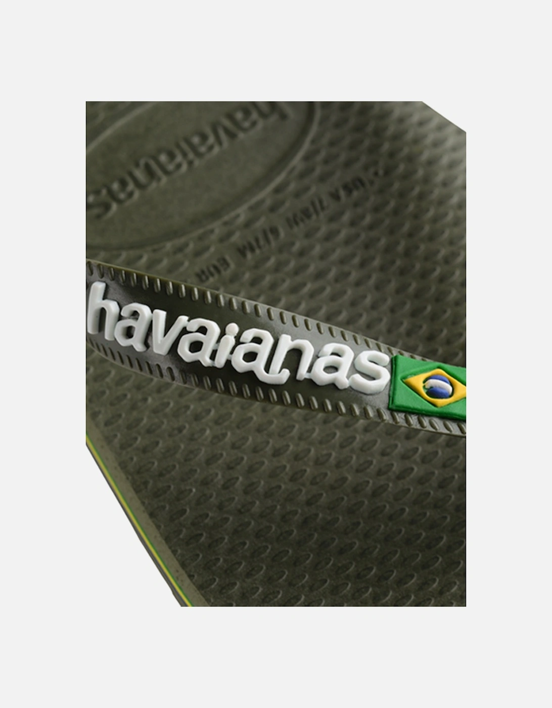 Men's Brasil Logo Flip Flop Moss/Moss