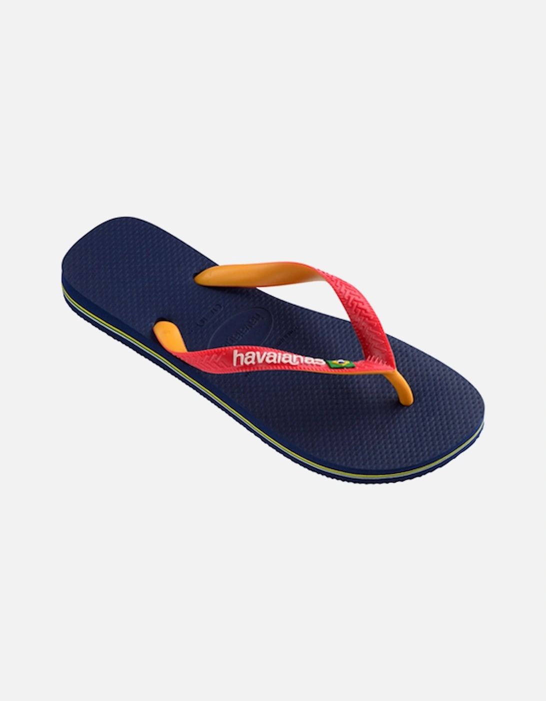 Unisex Brasil Mix Flip Flip Navy Blue/Ruby Red