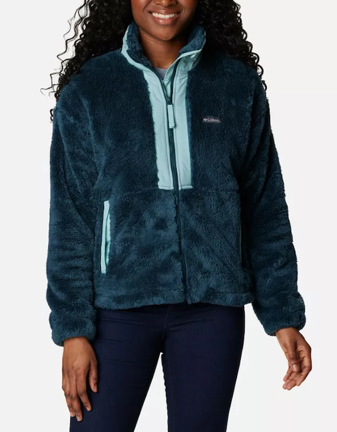 Women's Boundless Discovery Fleece Jacket Night Wave/Aqua Haze, 7 of 6