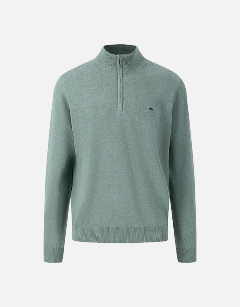 Men's Troyer Zip Jumper Sage Green