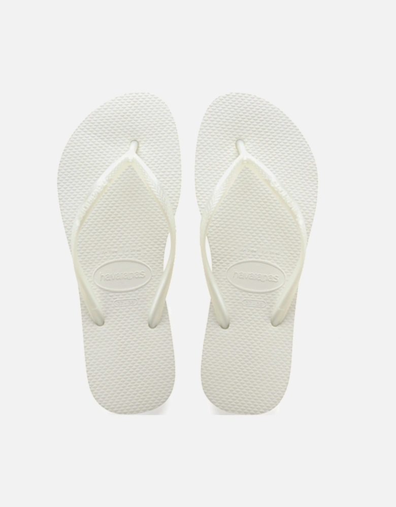 Women's Slim Flip Flop White