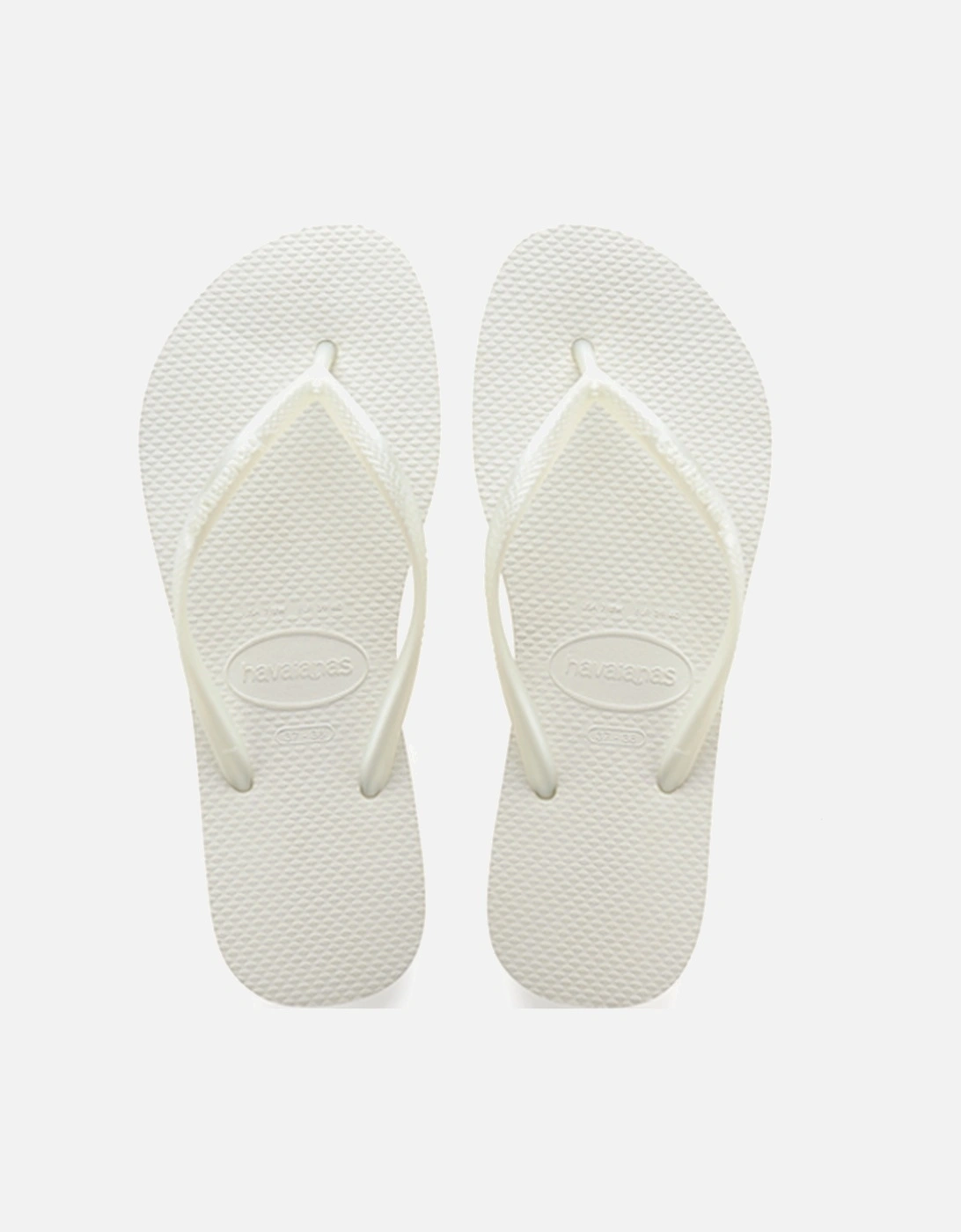 Women's Slim Flip Flop White, 6 of 5