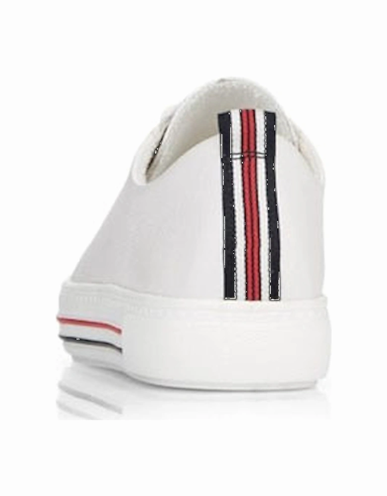 Remonte D0900-80 Women's Lace Up Trainer White With Red Stripe