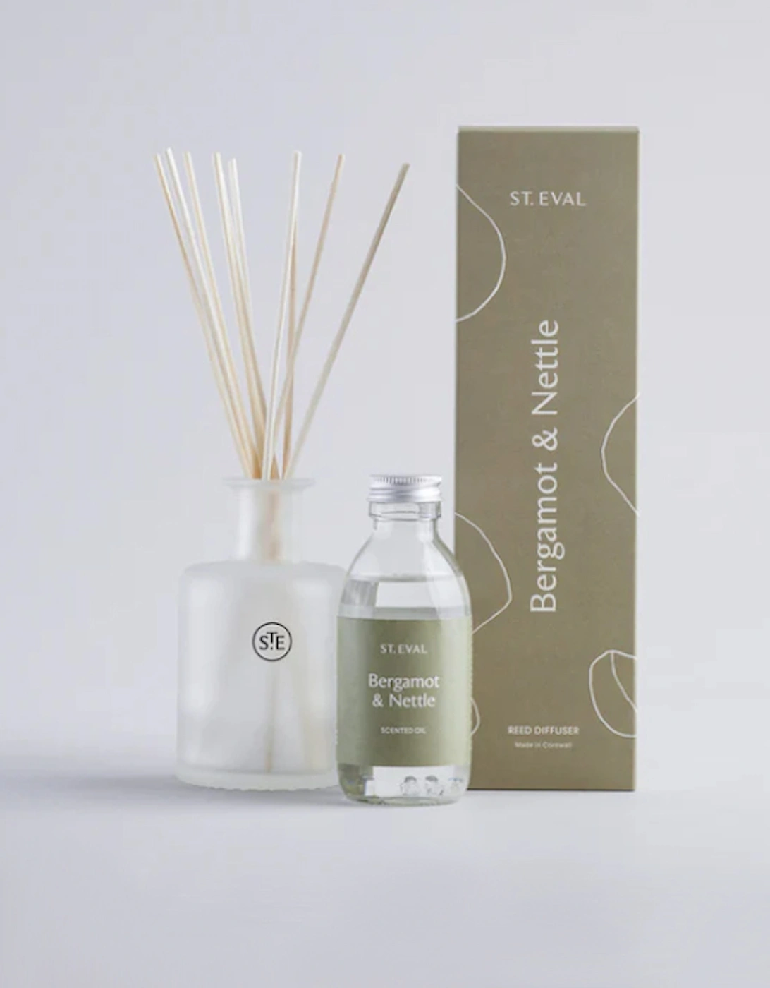 St Eval Lamorna Reed Diffuser Bergamot and Nettle, 2 of 1