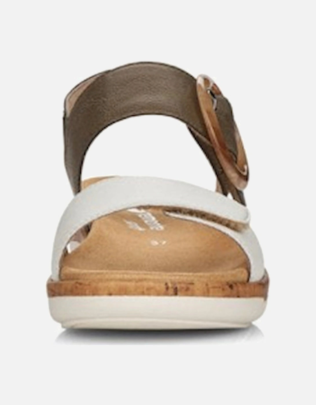 Remonte R6853-54 Women's Sandals Off White/Forest