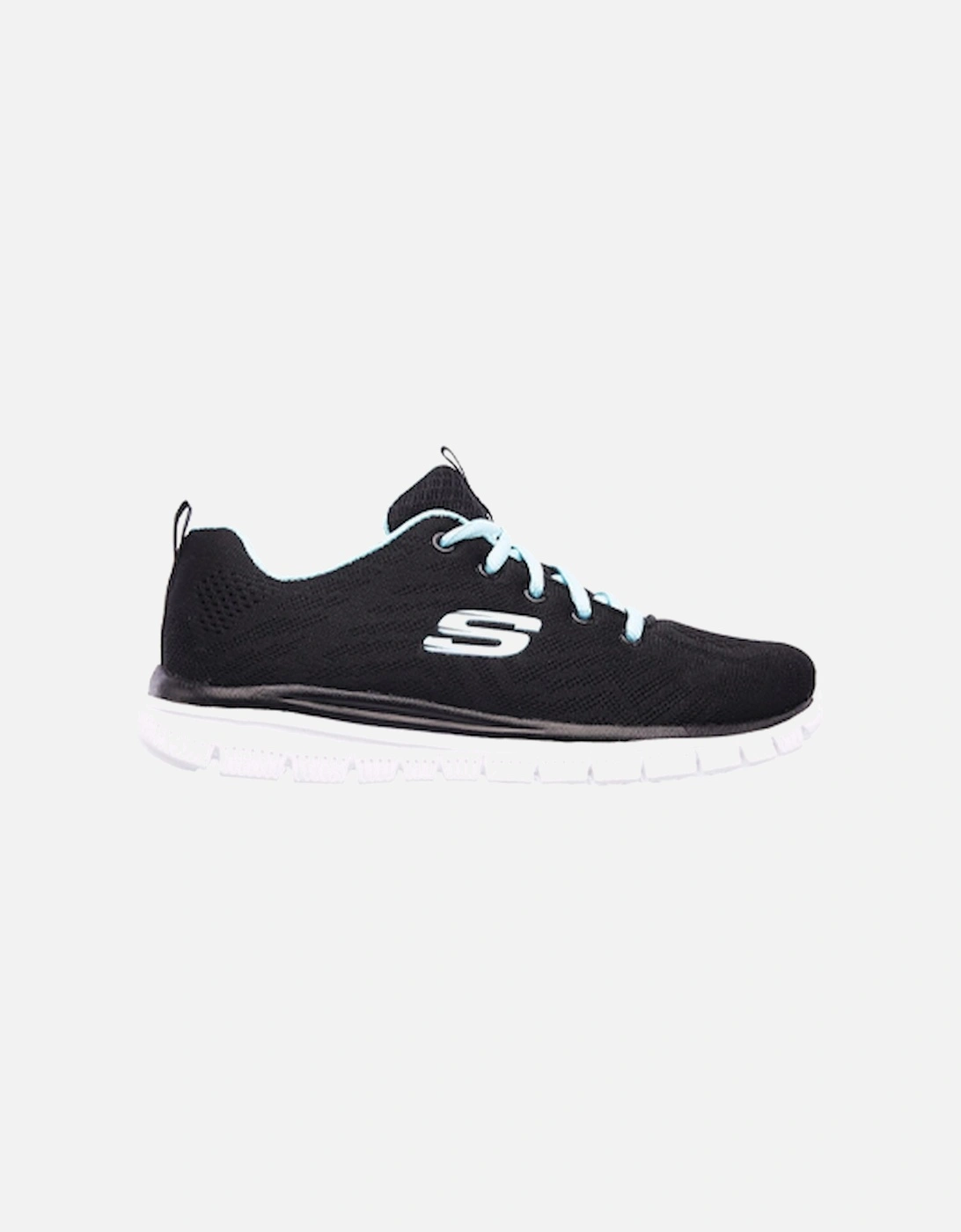 Women's Graceful Get Connected Sports Shoe Black/Turquoise, 6 of 5
