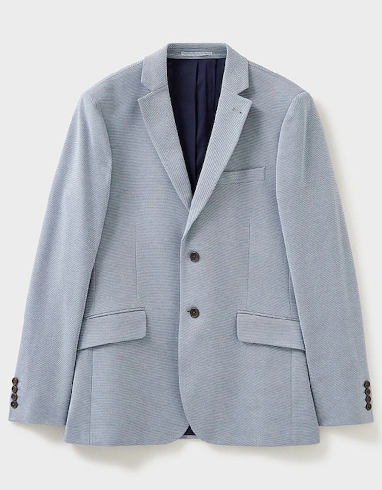 Men's Birdseye Jersey Blazer Light Blue