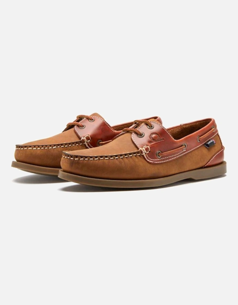 Men's Bermuda II G2 Leather Boat Shoes Walnut/Seahorse