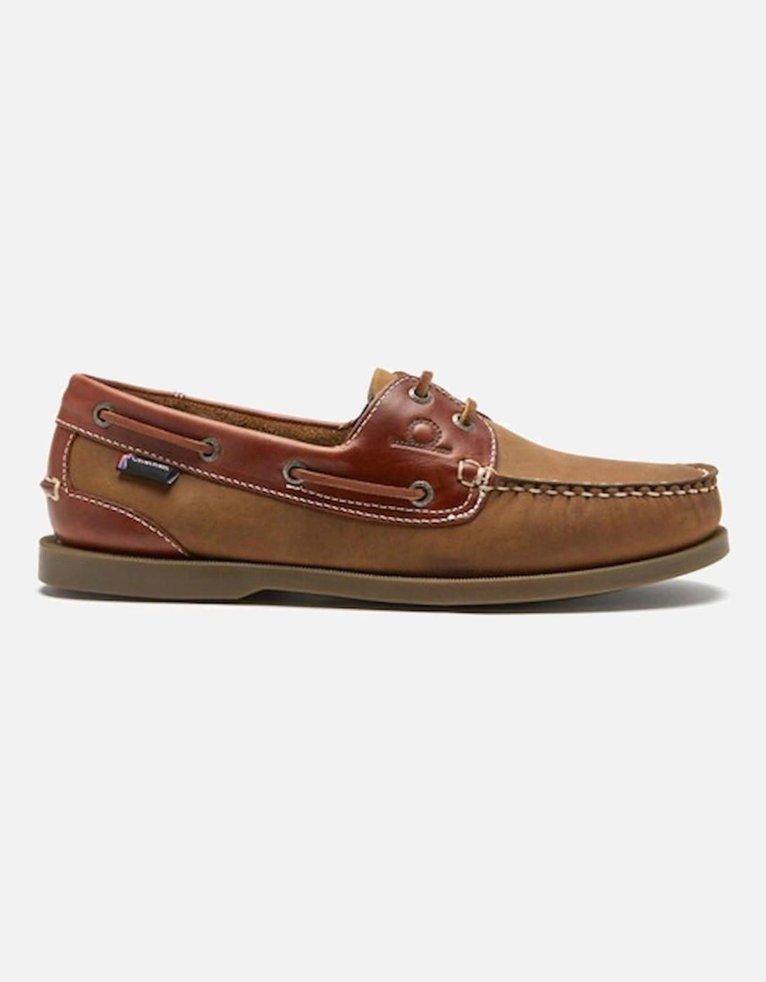 Men's Bermuda II G2 Leather Boat Shoes Walnut/Seahorse, 5 of 4