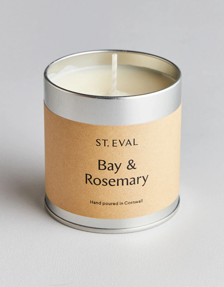 St Eval Bay & Rosemary Scented Tin Candle