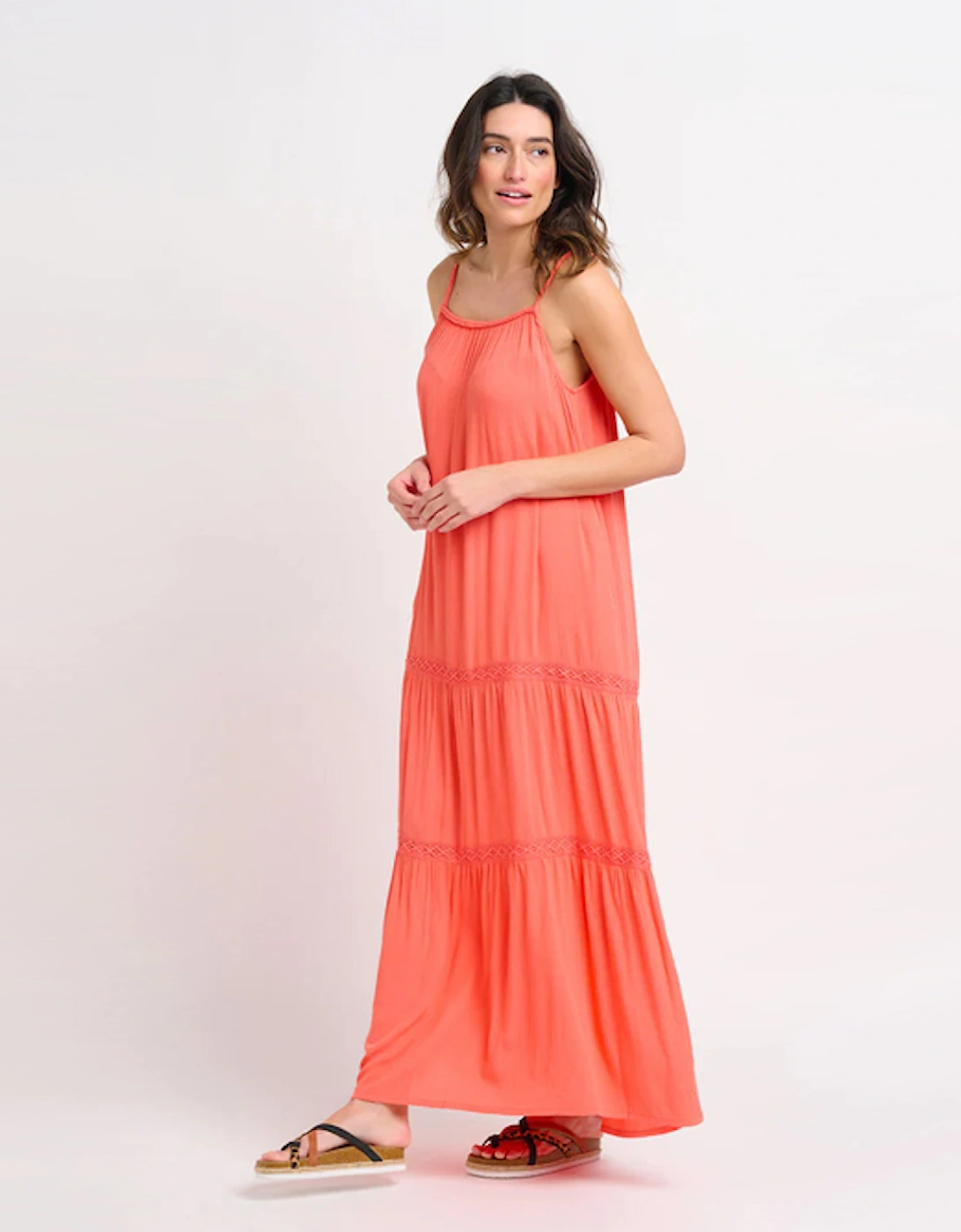 Women's Amara Maxi Dress Coral