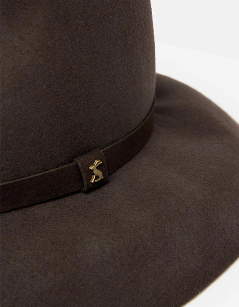 Women's Hazleton Soft Fedora Hat Dark Brown