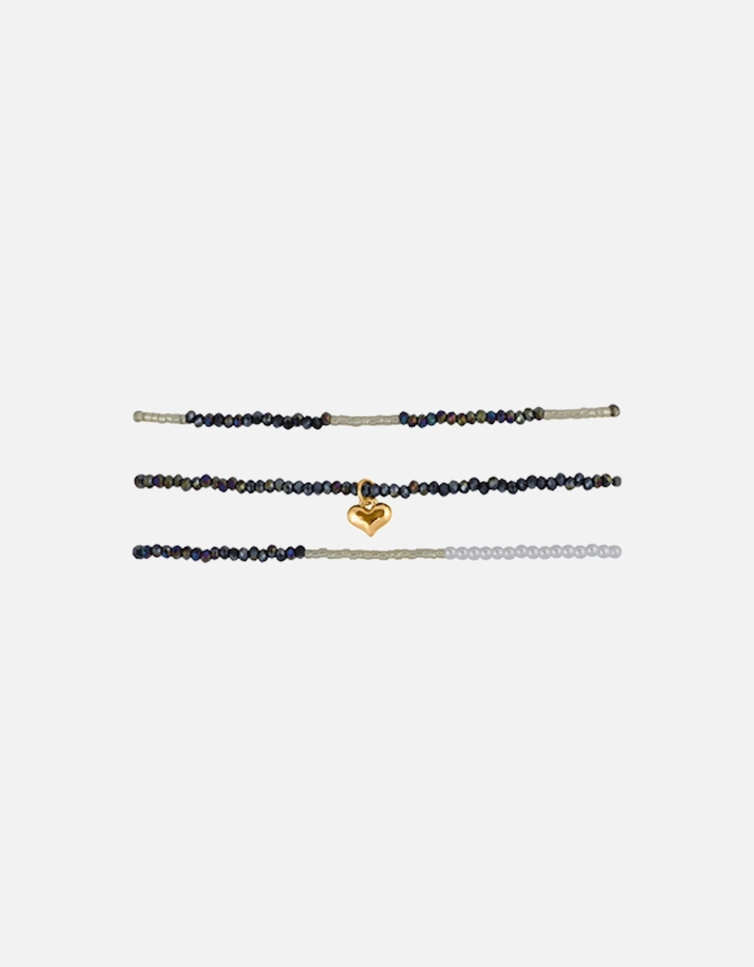 Sylvia 3pk Beaded Bracelets Navy, 2 of 1