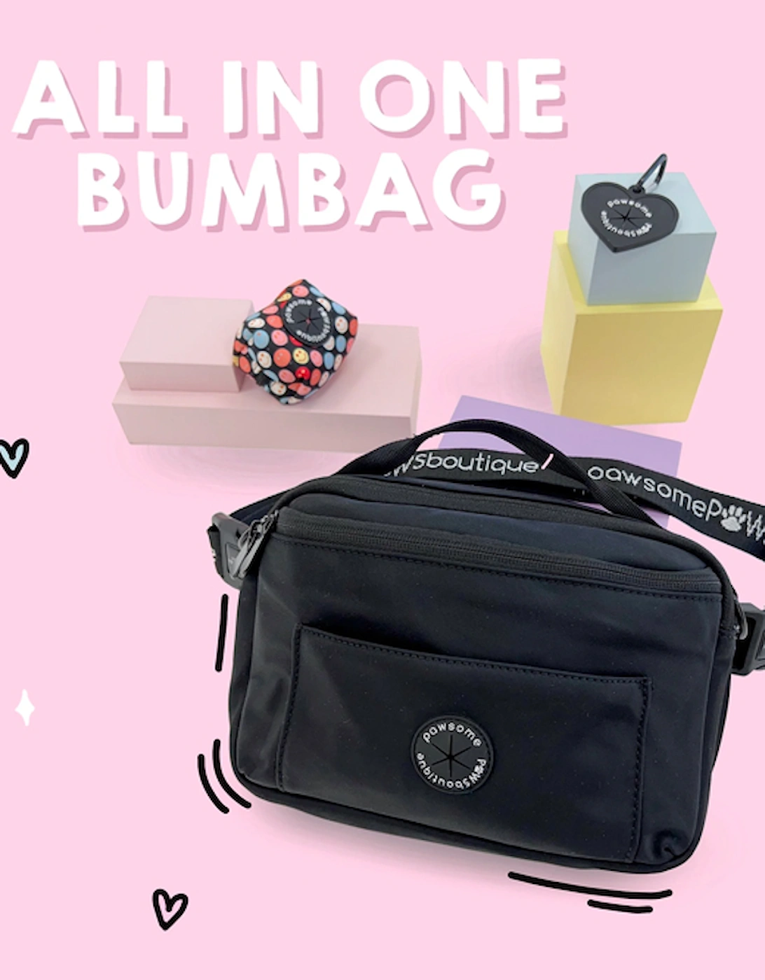 All In One Bumbag Black