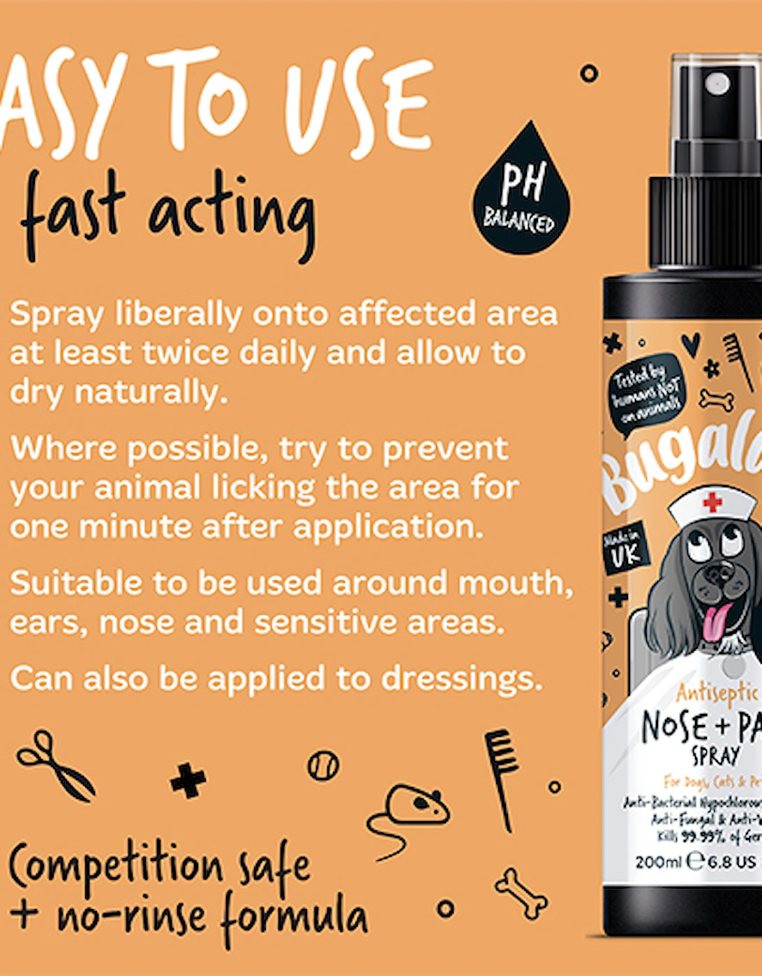 Antiseptic Nose & Paw Spray 200ml