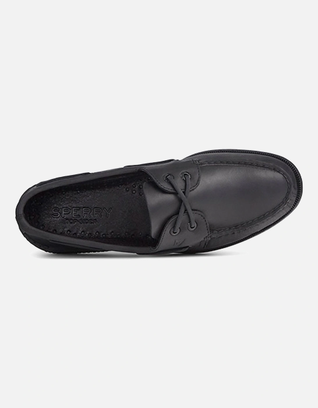 Sperry Men's Authentic Original Leather Boat Shoe Black DFS