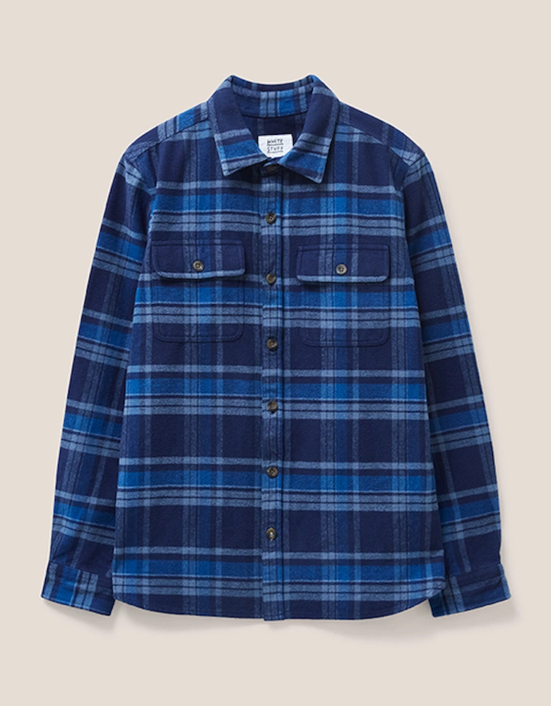 Men's Darwen Check Overshirt Dark Navy