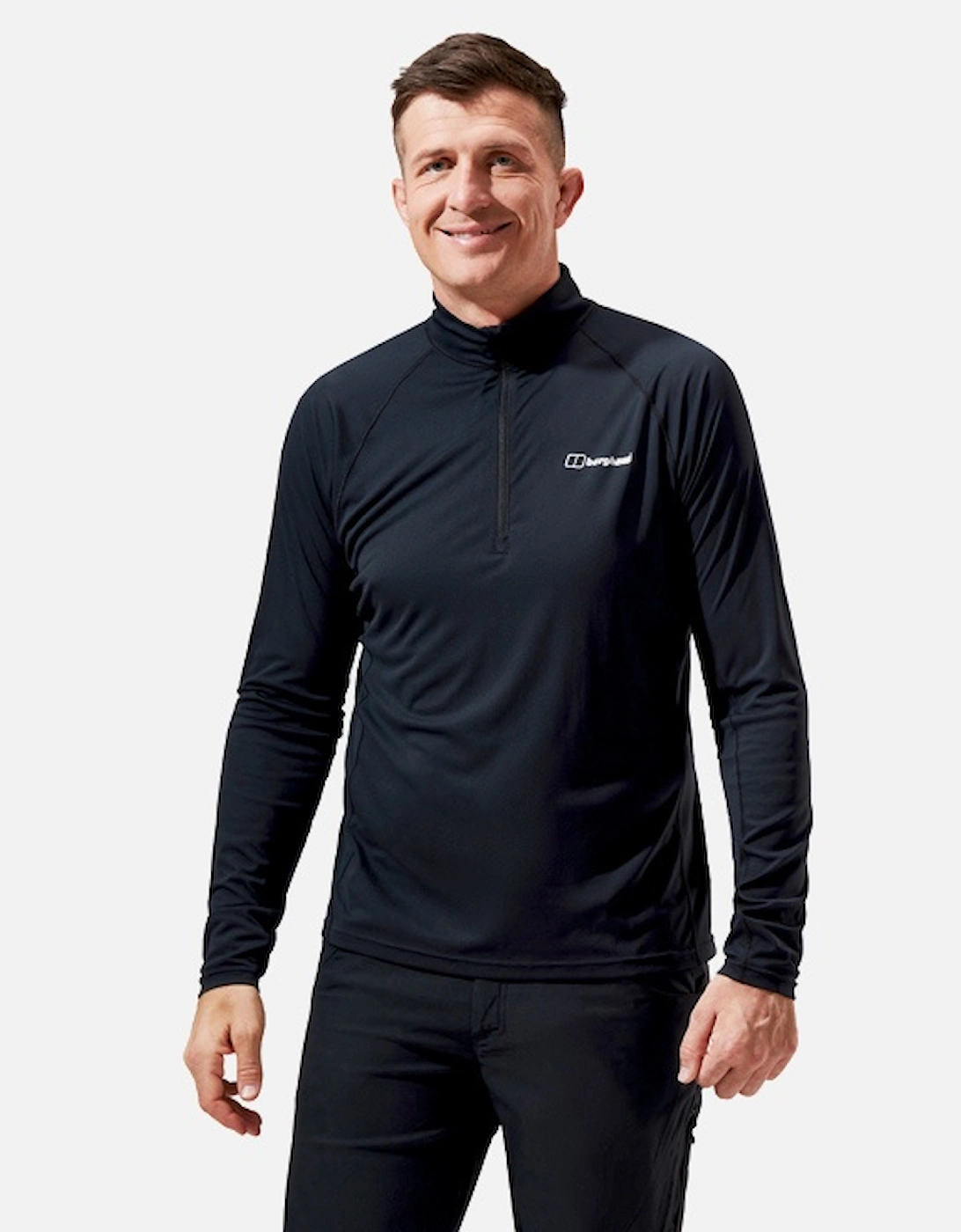 Men's Trailblaze Long Sleeve Tech Tee Black/Black, 12 of 11