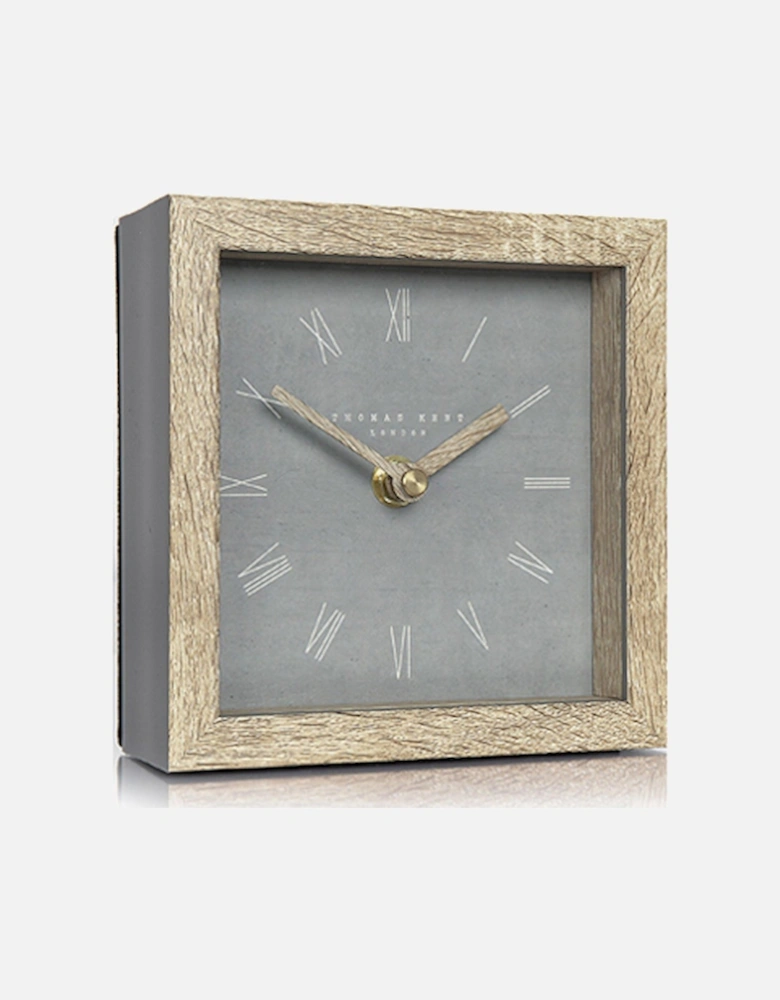 5" Nordic Mantel Clock Cement