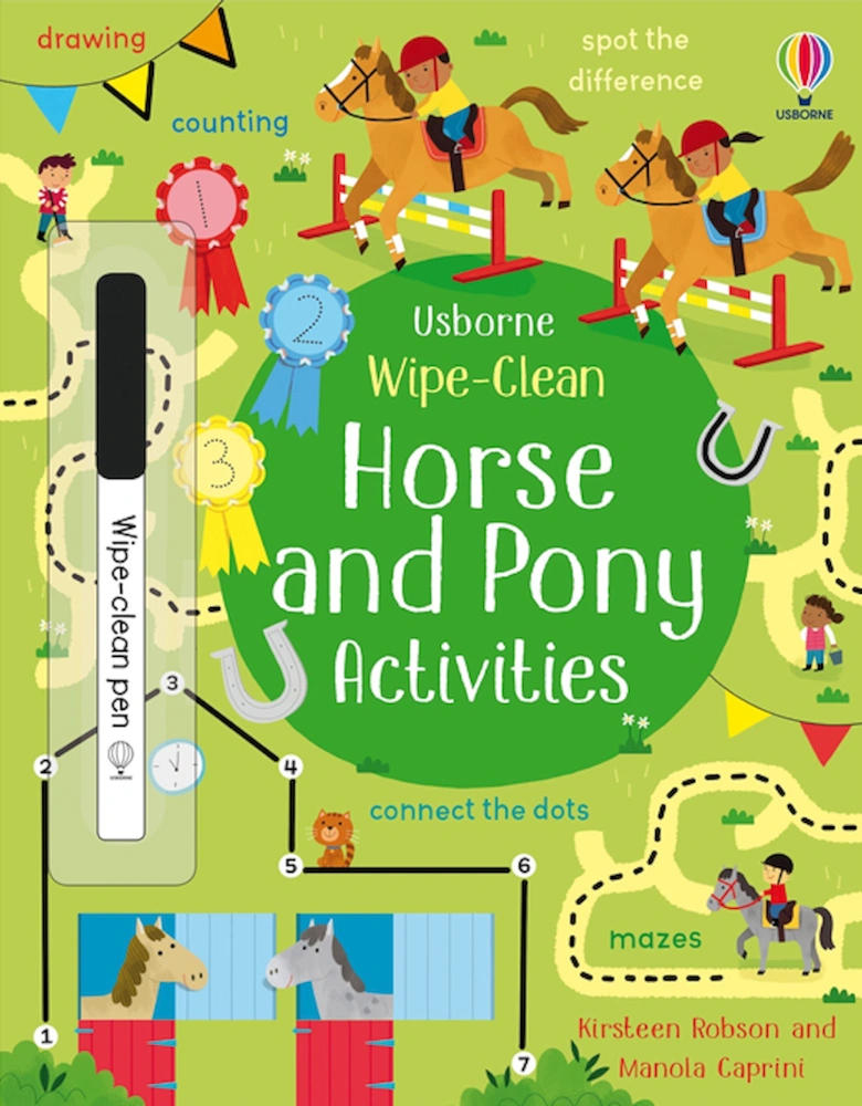Wipe-Clean Books: Horse and Pony Activities
