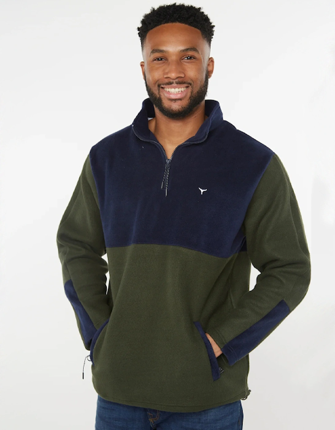 Whale Of A Time Unisex Exeter Fleece Olive/Navy