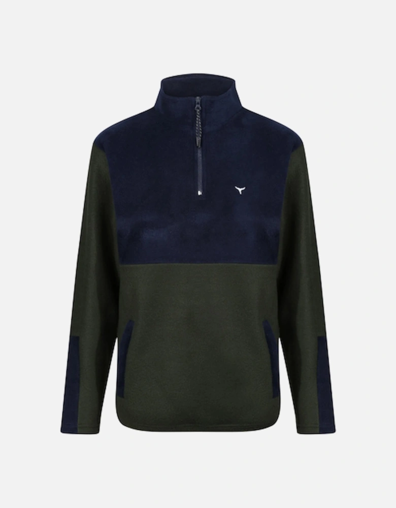 Whale Of A Time Unisex Exeter Fleece Olive/Navy