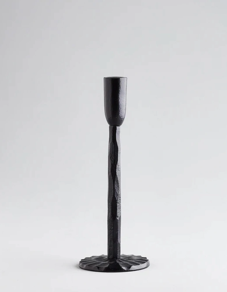 St Eval Black Candlestick Medium