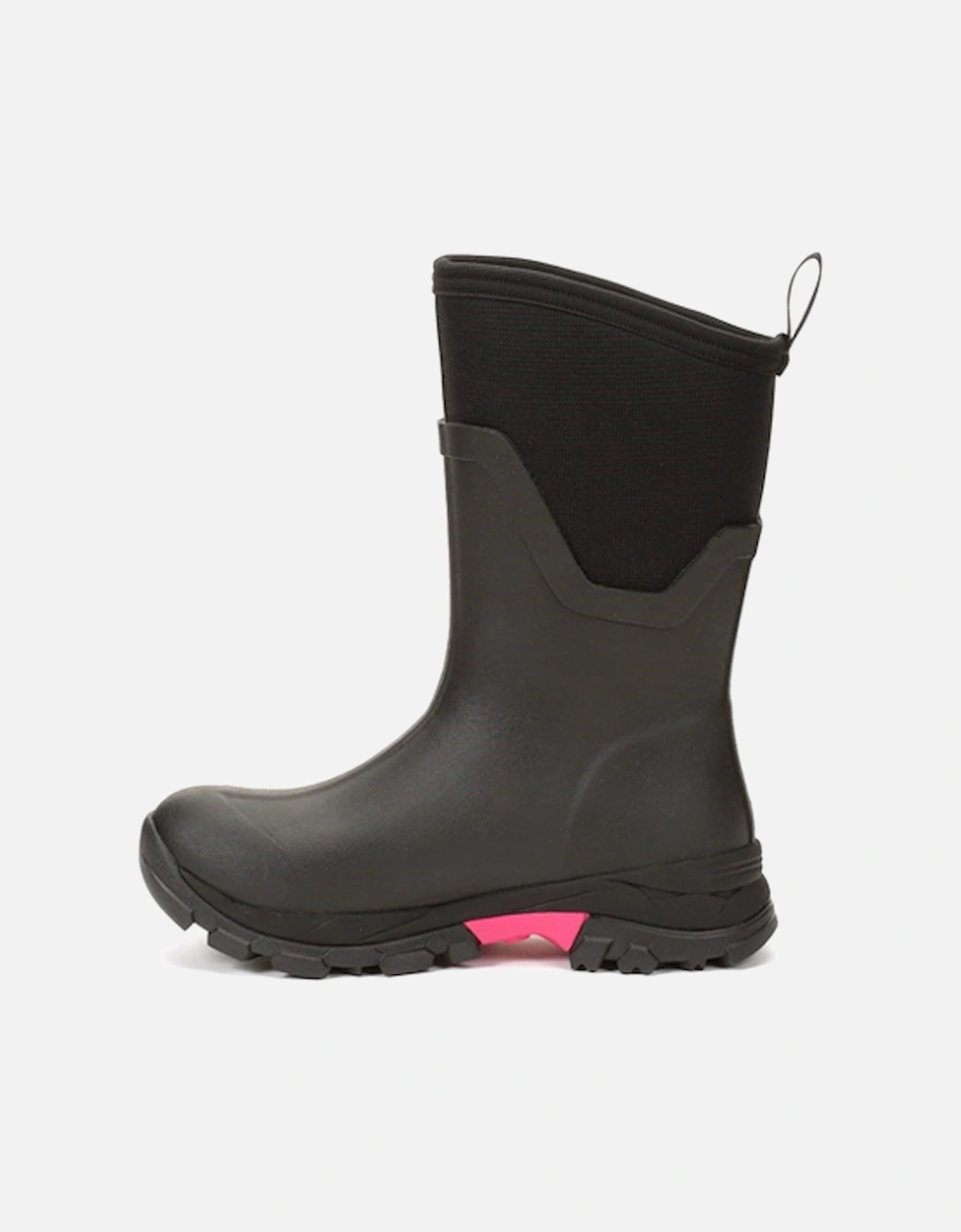 Muck Boots Women's Arctic Ice Mid Wellies Black/Hot Pink DFS