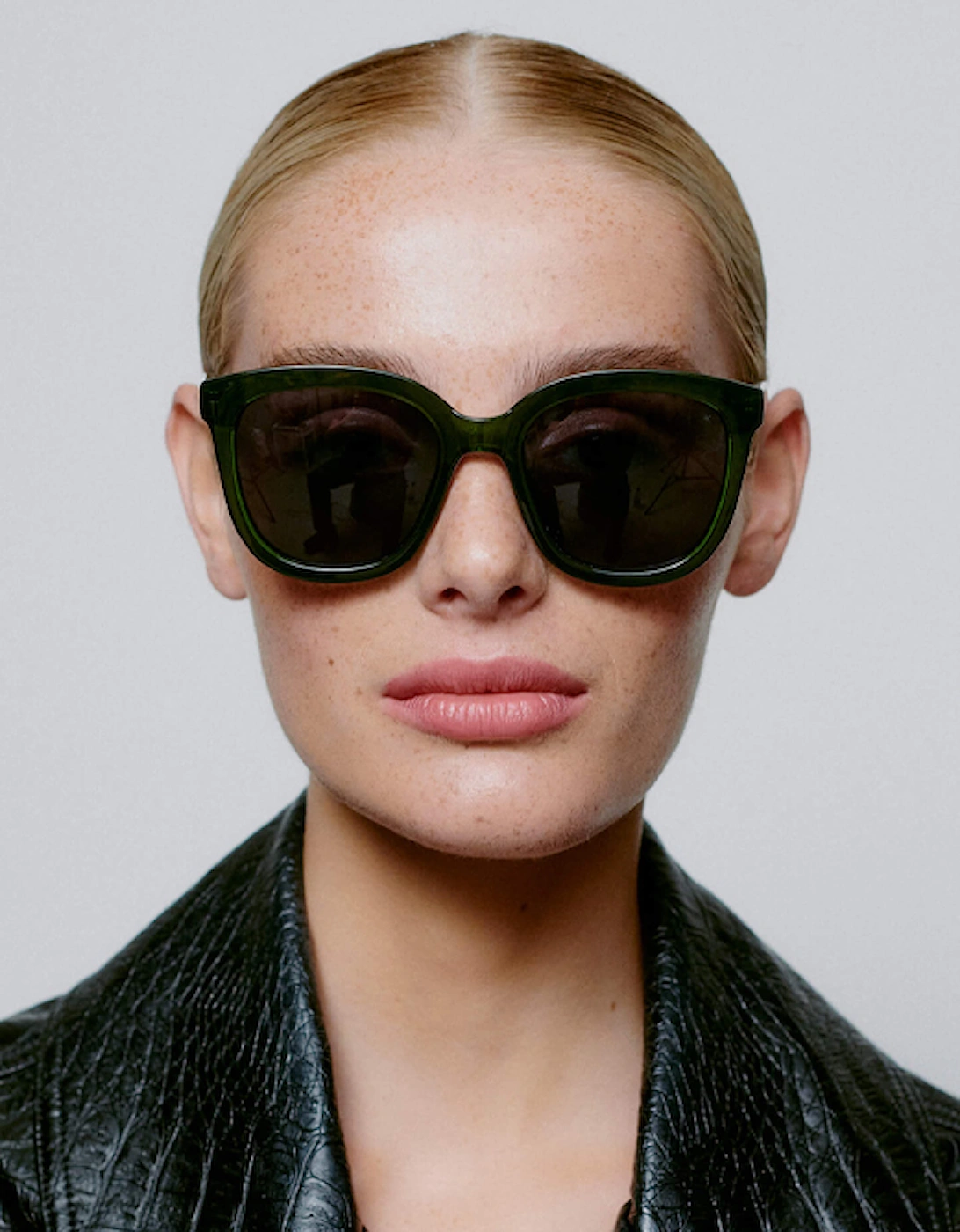 A.Kjaerbede Billy Sunglasses Dark Green Transparent