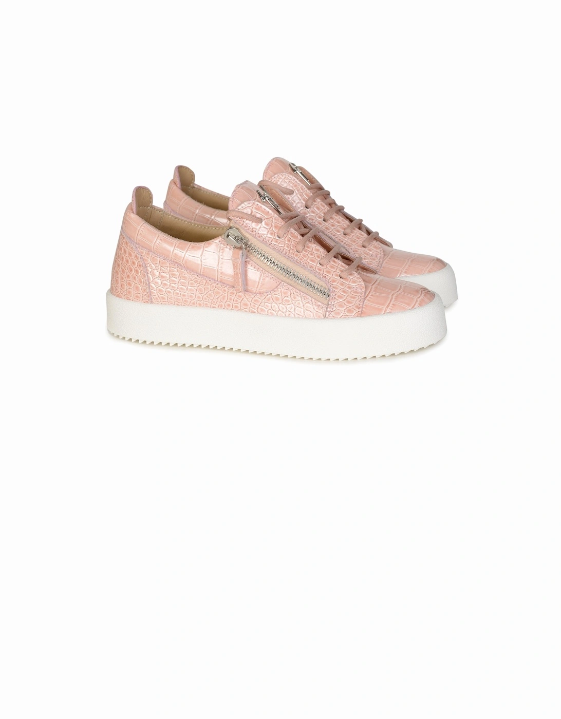 Womens Gloss Croc Low Sneakers, 5 of 4