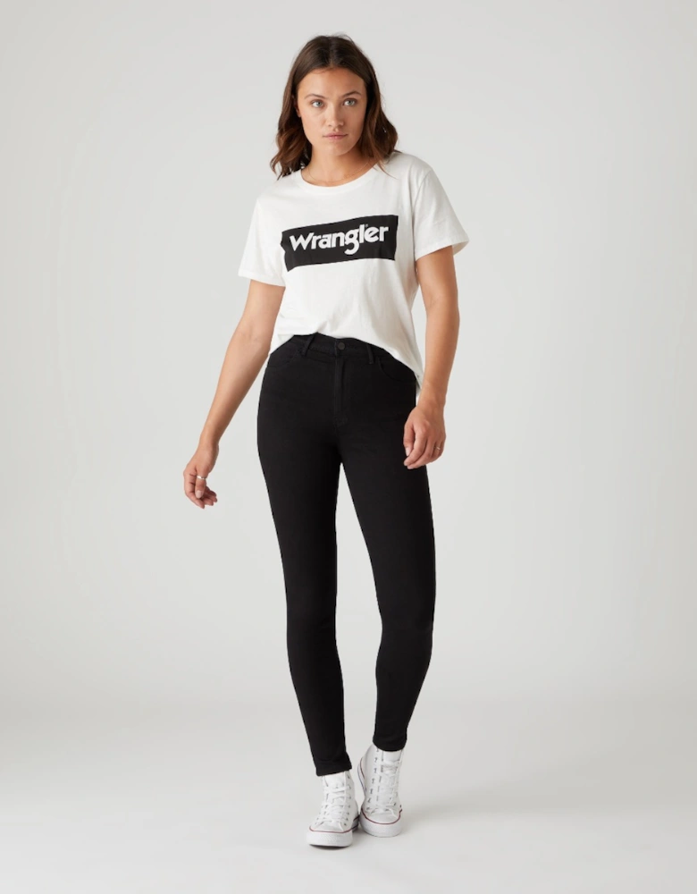High Skinny Jeans In Rinse Wash