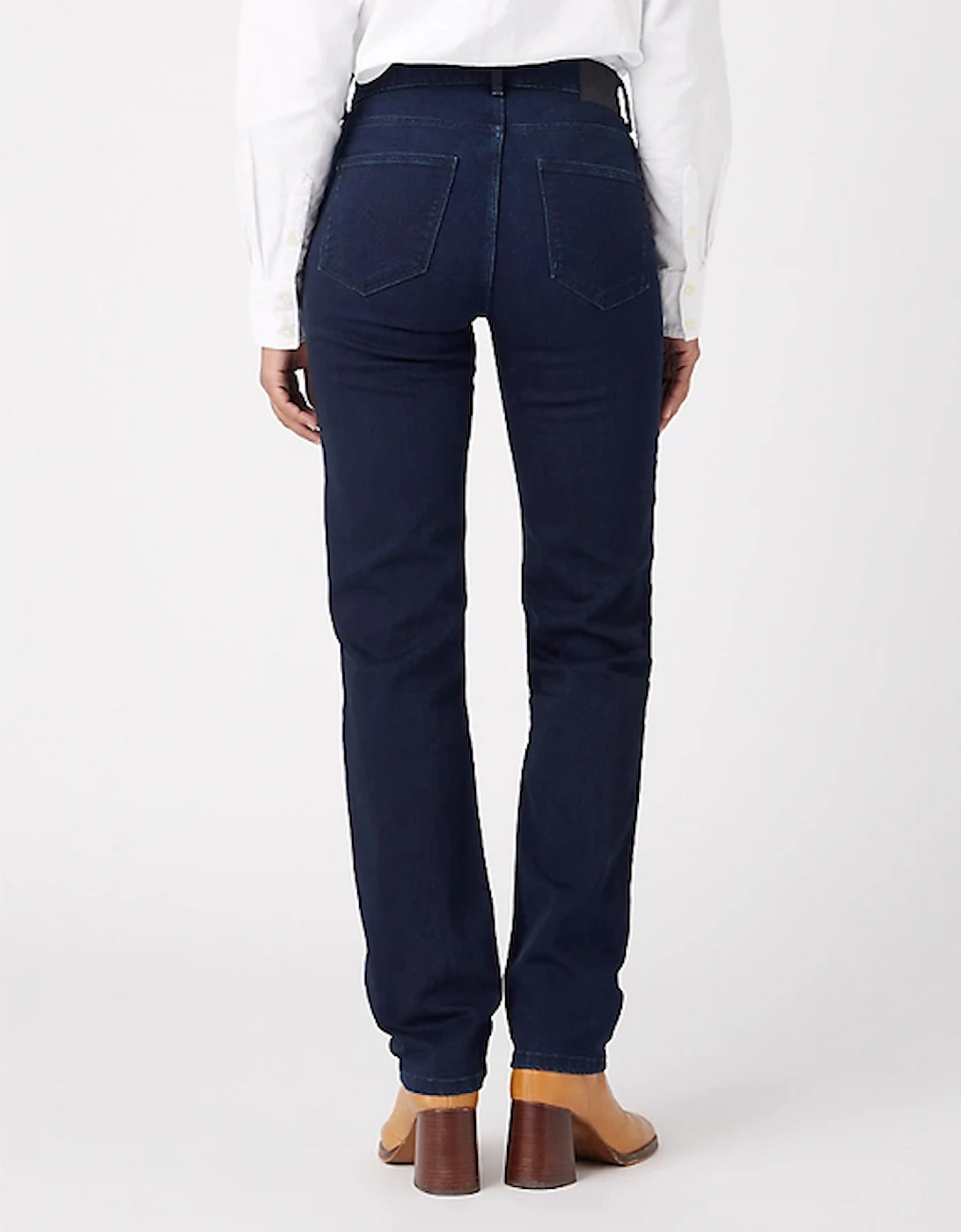 Women's Straight Jean In Blue Black