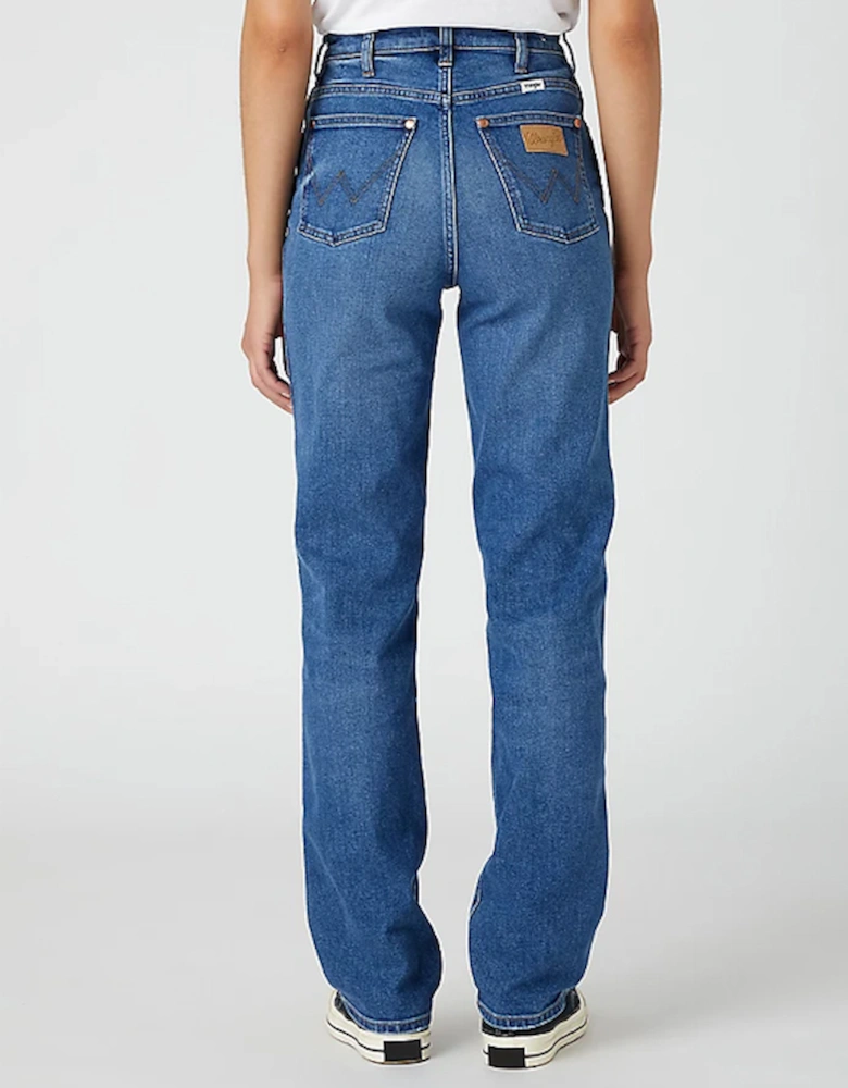 Women's Mom Jean In Smoke Sea