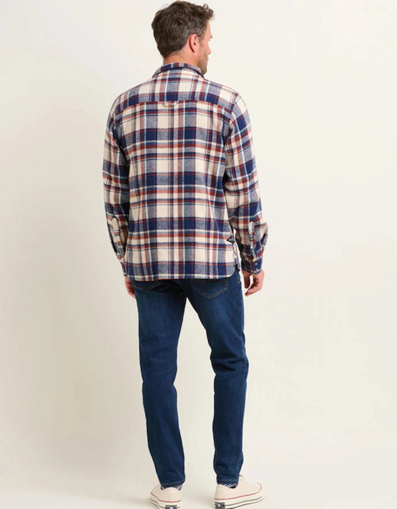 Men's Blanket Check Shirt Navy