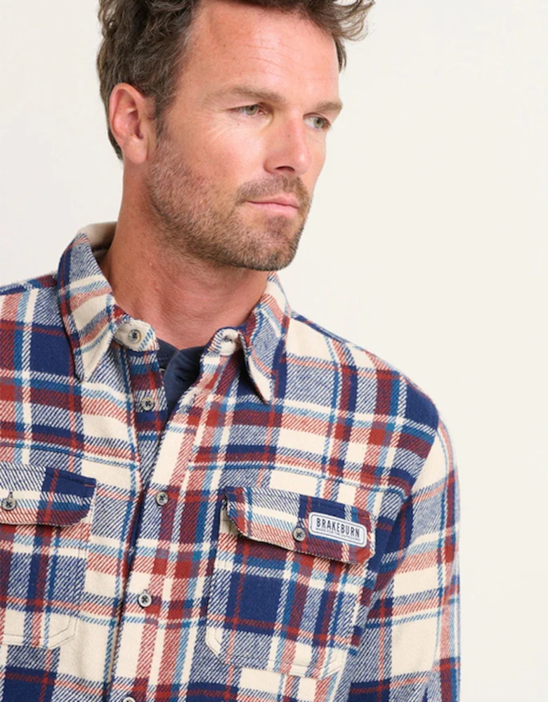 Men's Blanket Check Shirt Navy