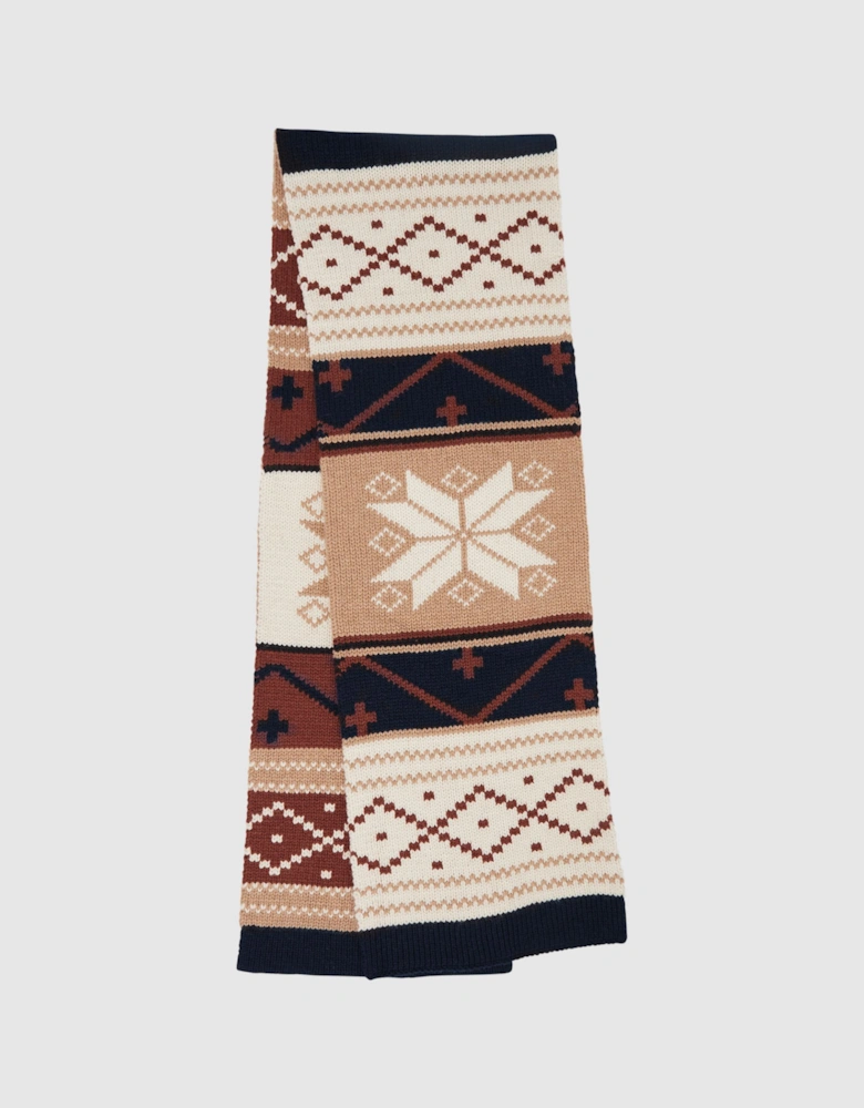 Fair Isle Knitted Scarf