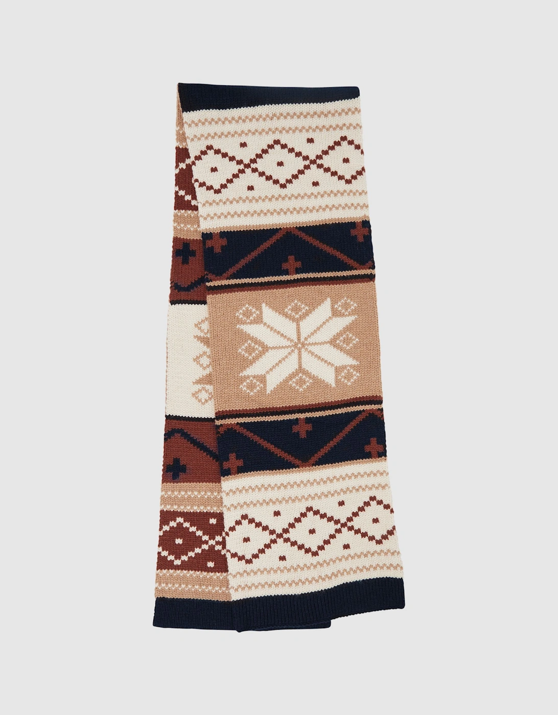 Fair Isle Knitted Scarf, 2 of 1