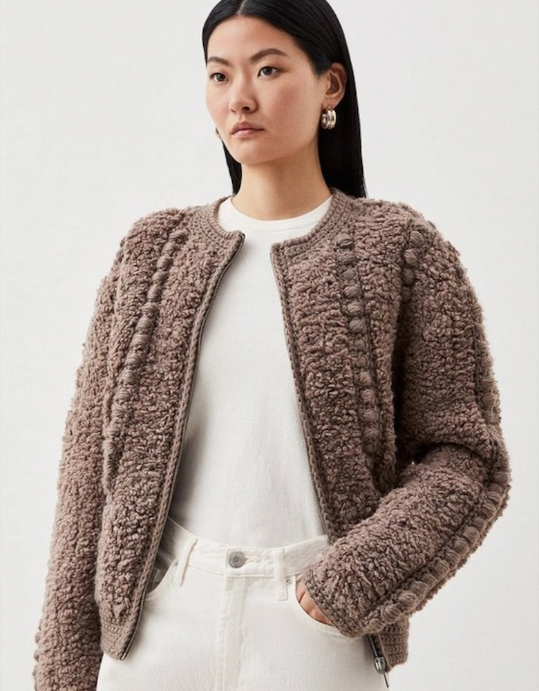 Premium Textured Knit Jacket