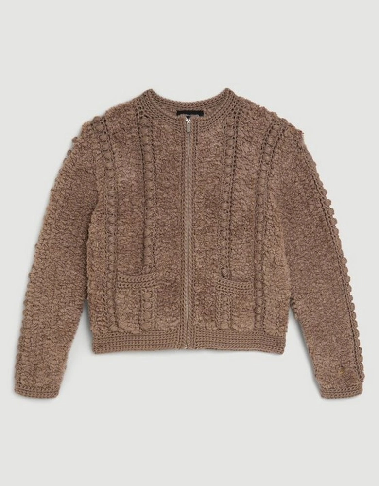 Premium Textured Knit Jacket