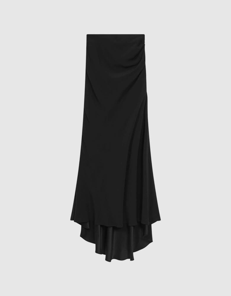 High Rise Fitted Maxi Skirt