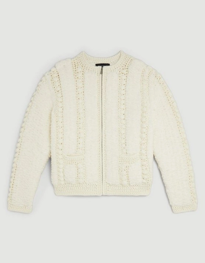 Premium Textured Knit Jacket