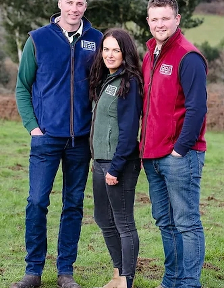 Back British Farming Women's Fleece Gilet Burgundy