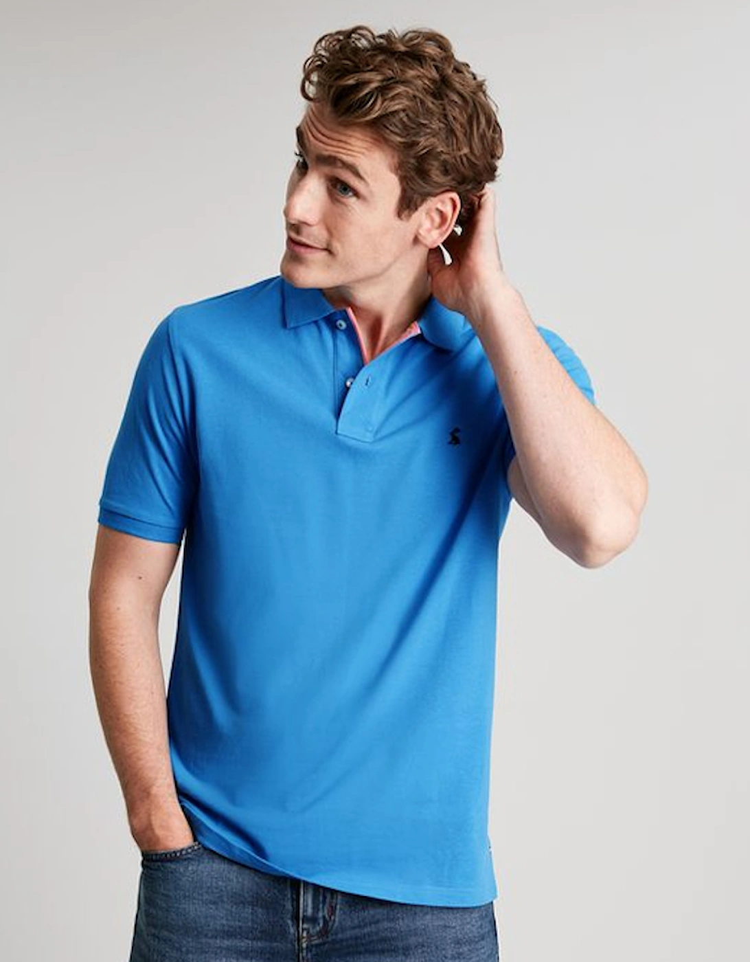 Men's Woody Polo Shirt Blue, 7 of 6